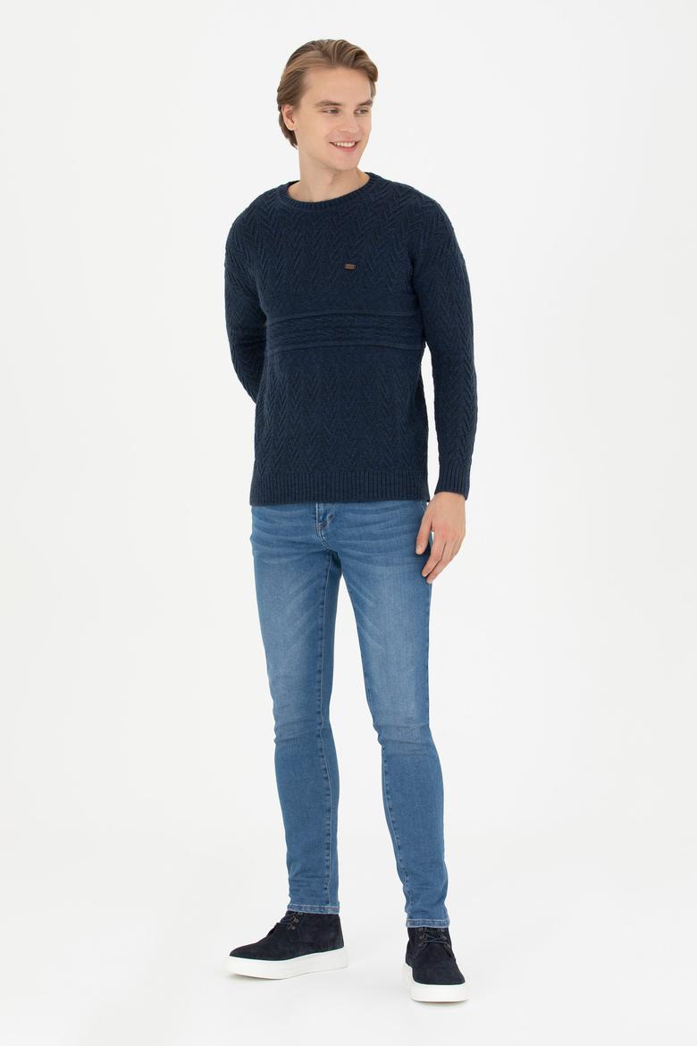 Erkek Lacivert Kazak - 50271046008