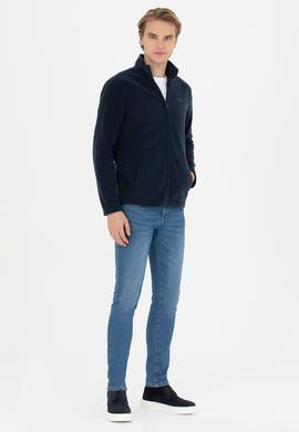 Erkek Lacivert Örme Hırka - 50278927009