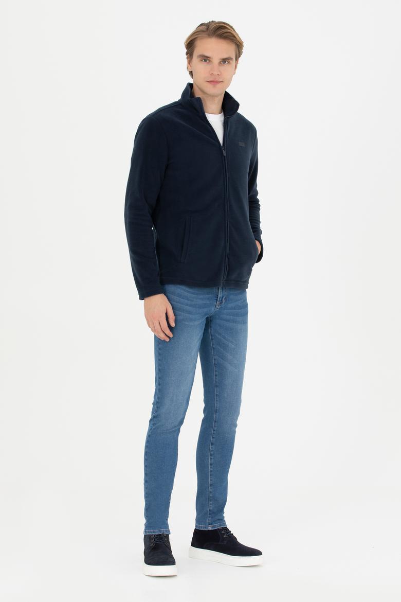 Erkek Lacivert Örme Hırka - 50278927009