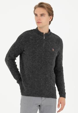 Erkek Antrasit Melanj Kazak - 50270972019