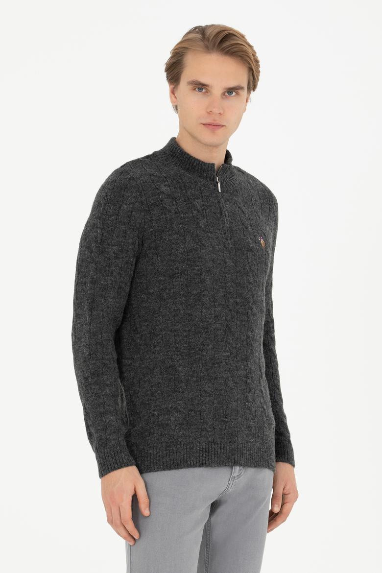 Erkek Antrasit Melanj Kazak