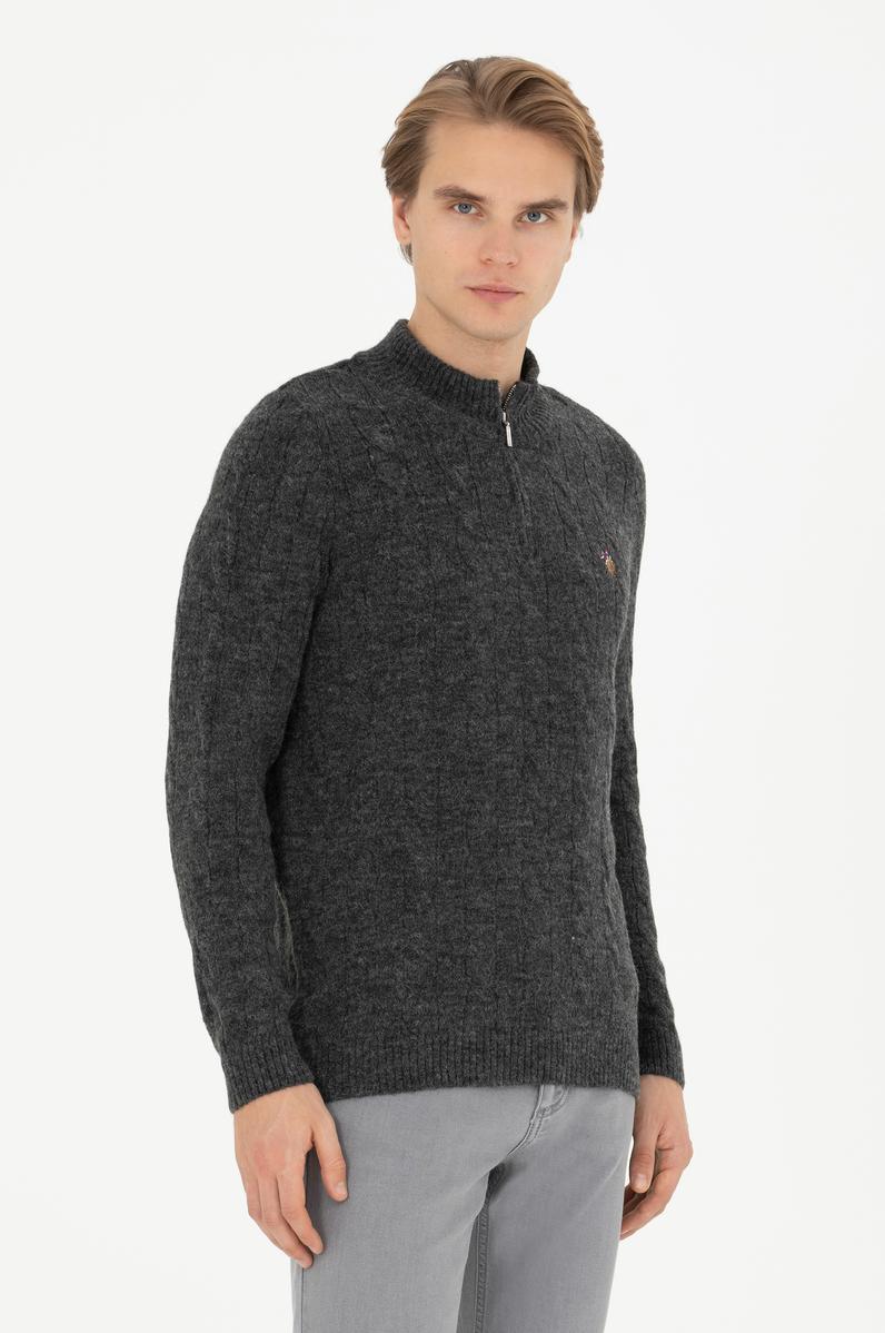 Erkek Antrasit Melanj Kazak