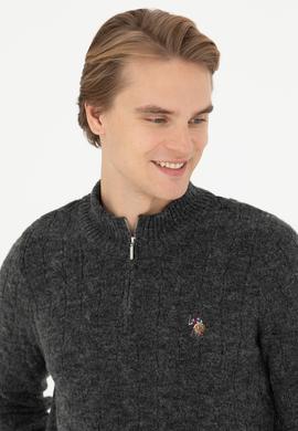 Erkek Antrasit Melanj Kazak - 50270972019