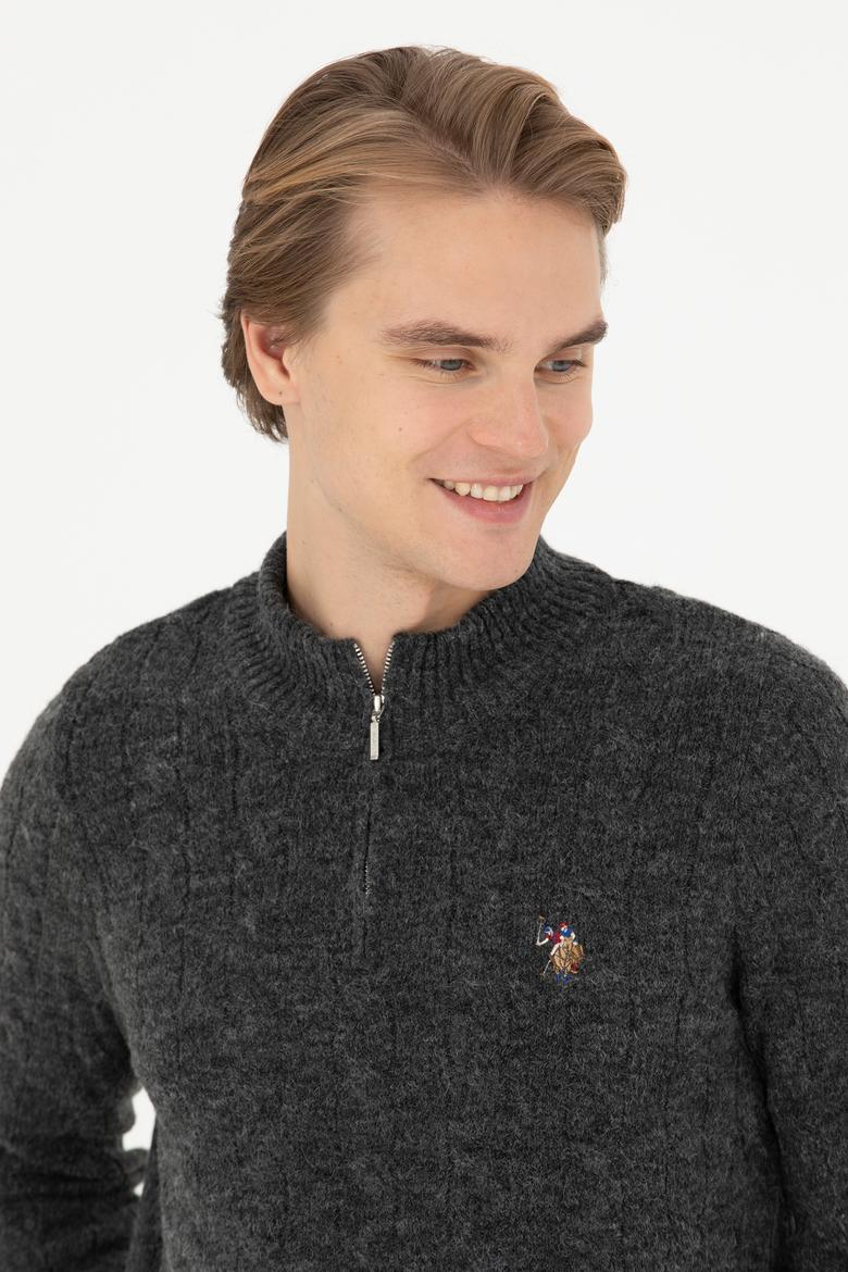 Erkek Antrasit Melanj Kazak - 50270972019