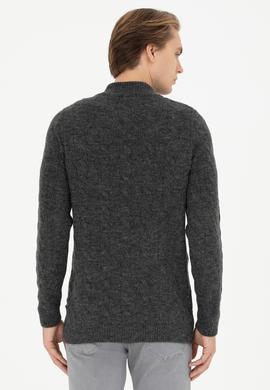 Erkek Antrasit Melanj Kazak - 50270972019