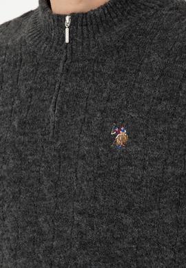 Erkek Antrasit Melanj Kazak - 50270972019