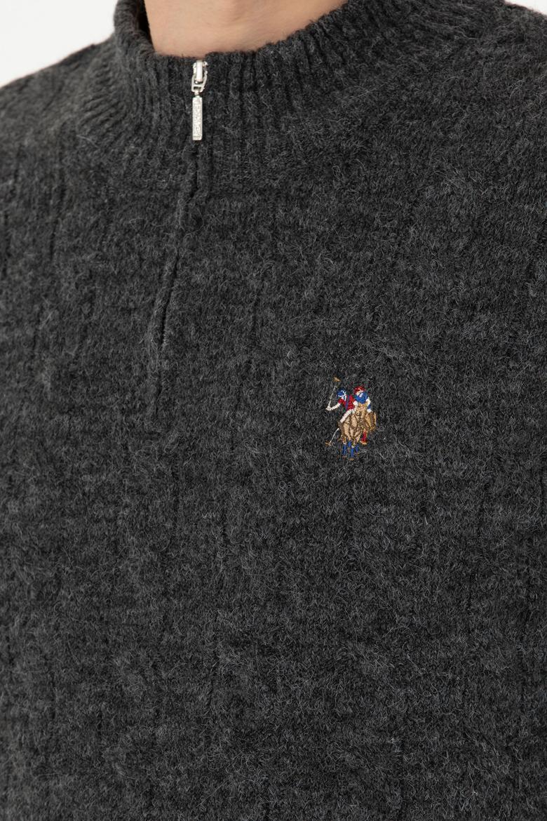 Erkek Antrasit Melanj Kazak - 50270972019