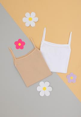 Kız Çocuk 2'li İp Askılı Atlet - 50288833003