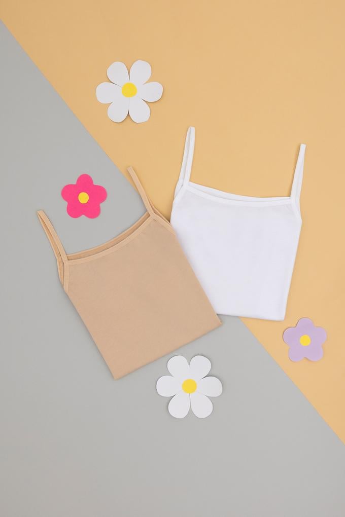 Kız Çocuk 2'li İp Askılı Atlet