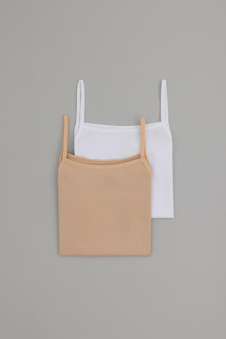 Kız Çocuk 2'li İp Askılı Atlet - 50288833003