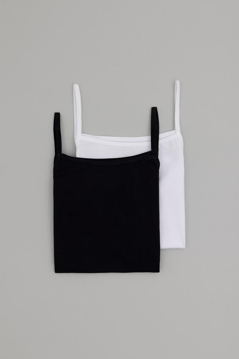 Kız Çocuk 2'li İp Askılı Atlet - 50288834003