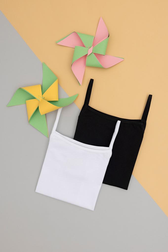 Kız Çocuk 2'li İp Askılı Atlet