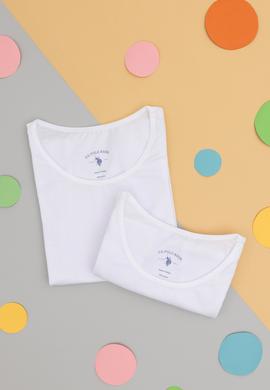 Kız Çocuk 2'li Bisiklet Yaka Basic Atlet - 50288835009