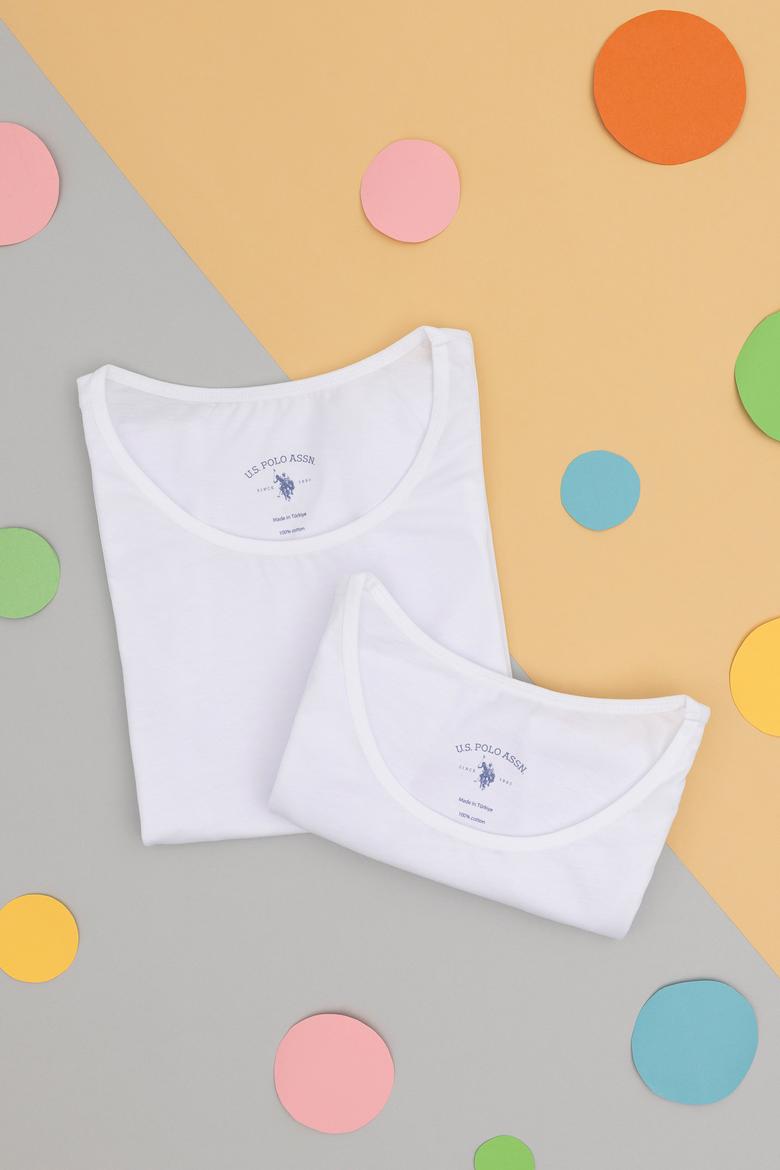 Kız Çocuk 2'li Bisiklet Yaka Basic Atlet