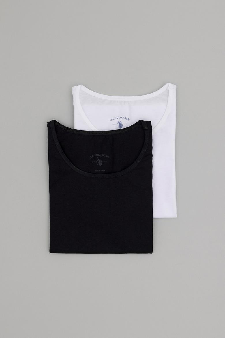 Kız Çocuk 2'li Bisiklet Yaka Basic Atlet - 50288836001