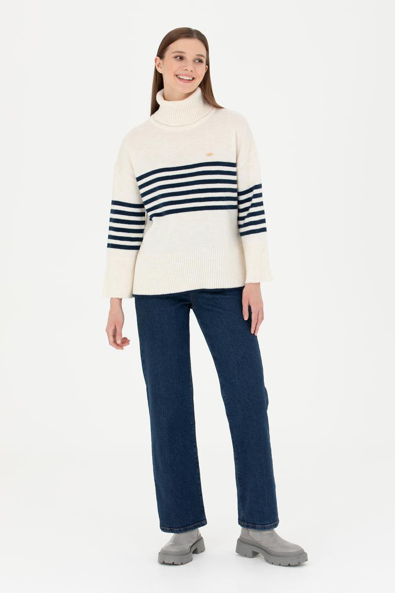 Kadın Taş Boğazlı Kazak - 50277278018