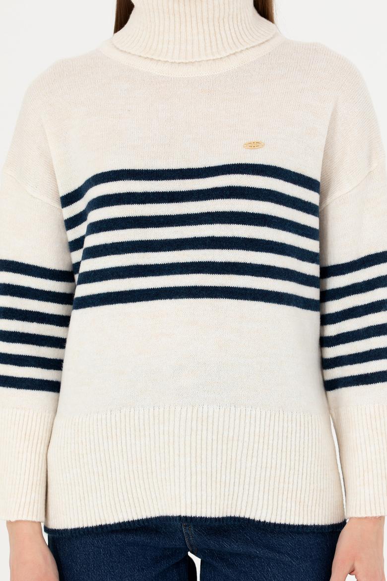 Kadın Taş Boğazlı Kazak - 50277278018