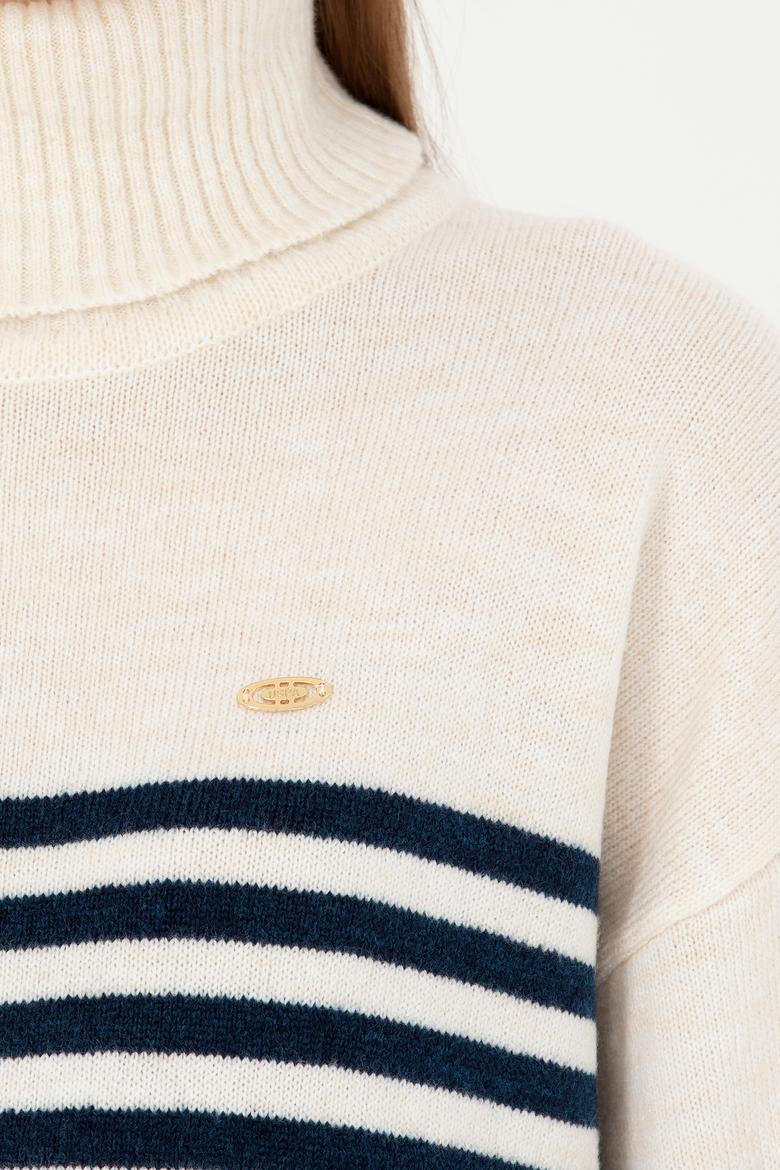 Kadın Taş Boğazlı Kazak - 50277278018