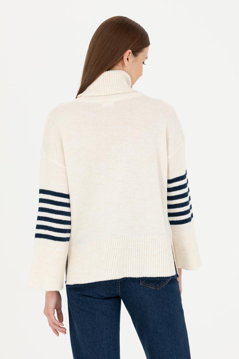 Kadın Taş Boğazlı Kazak - 50277278018