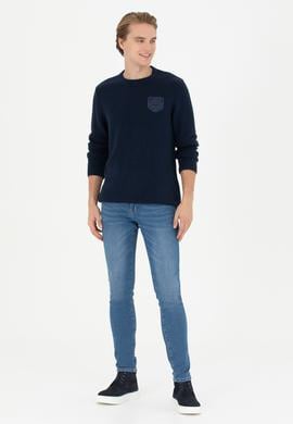 Erkek Lacivert Kazak - 50270998005