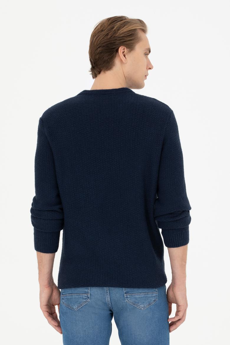 Erkek Lacivert Kazak - 50270998005