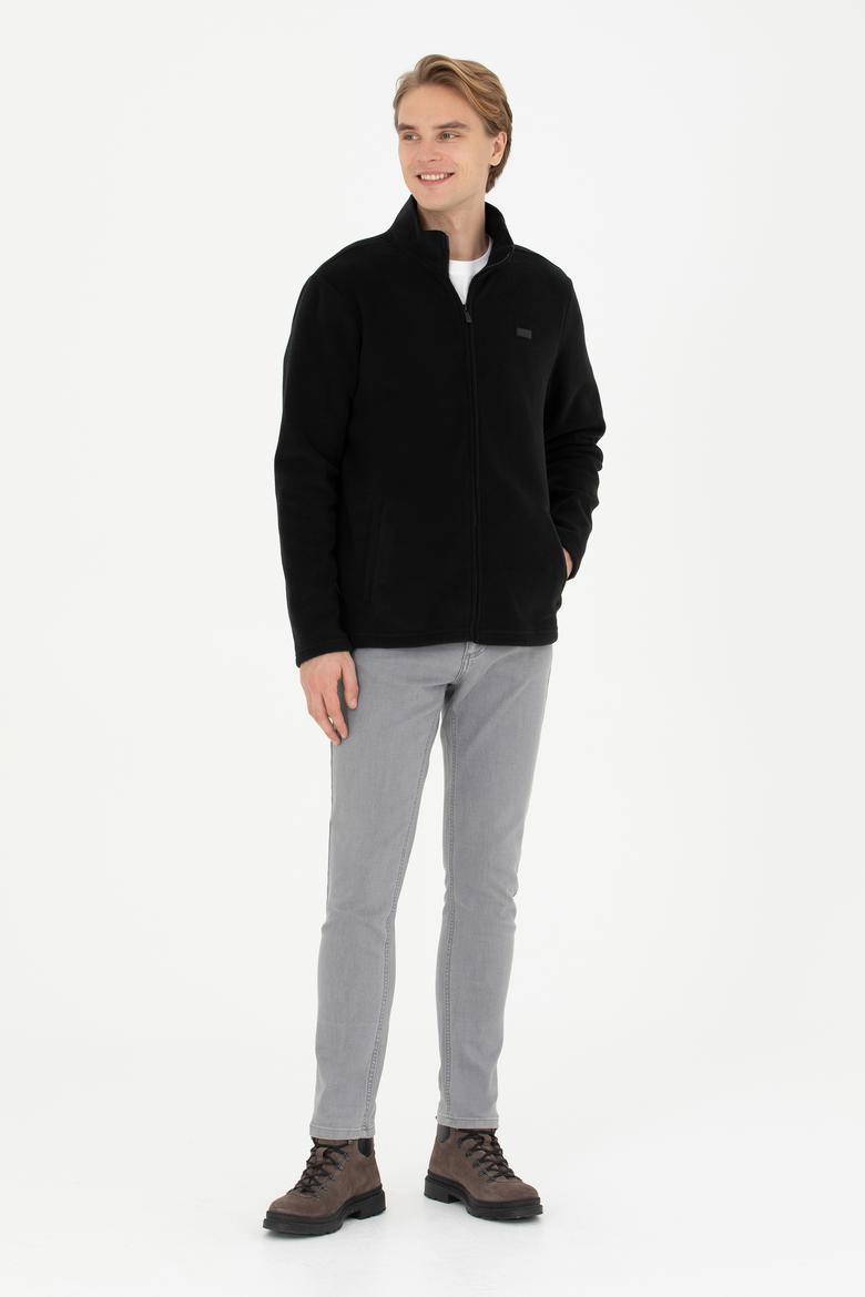 Erkek Siyah Örme Hırka - 50278927017