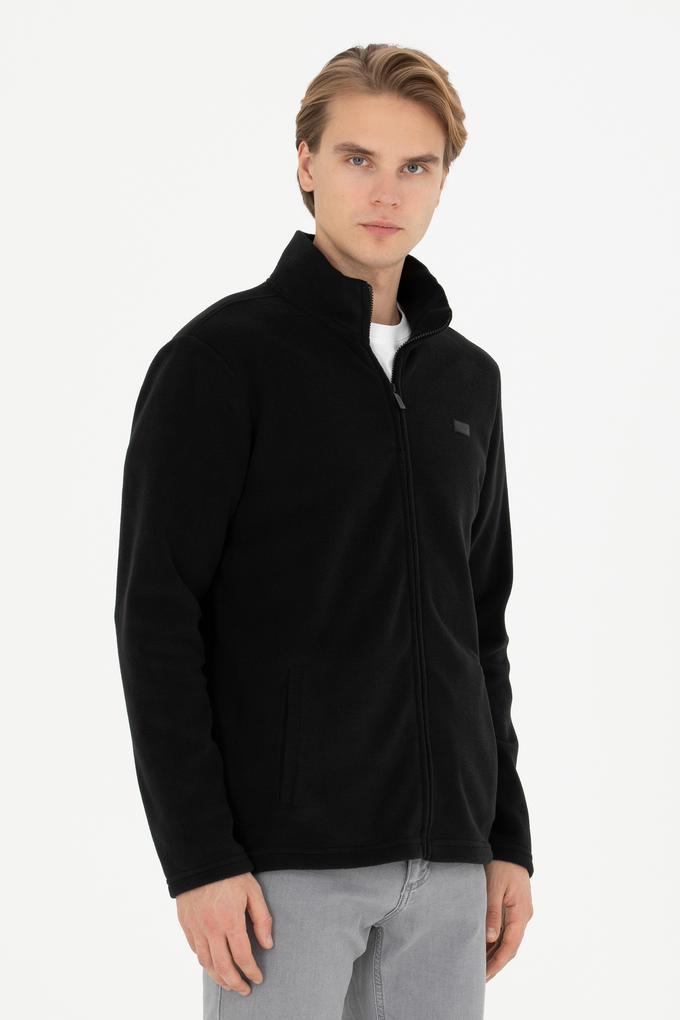 Erkek Siyah Örme Hırka