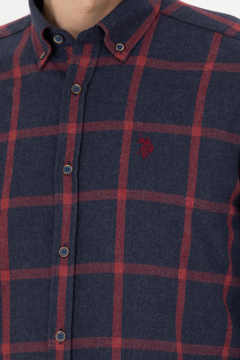 Erkek Lacivert Uzun Kollu Gömlek - 50279436008