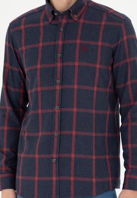 Erkek Lacivert Uzun Kollu Gömlek - 50279436008