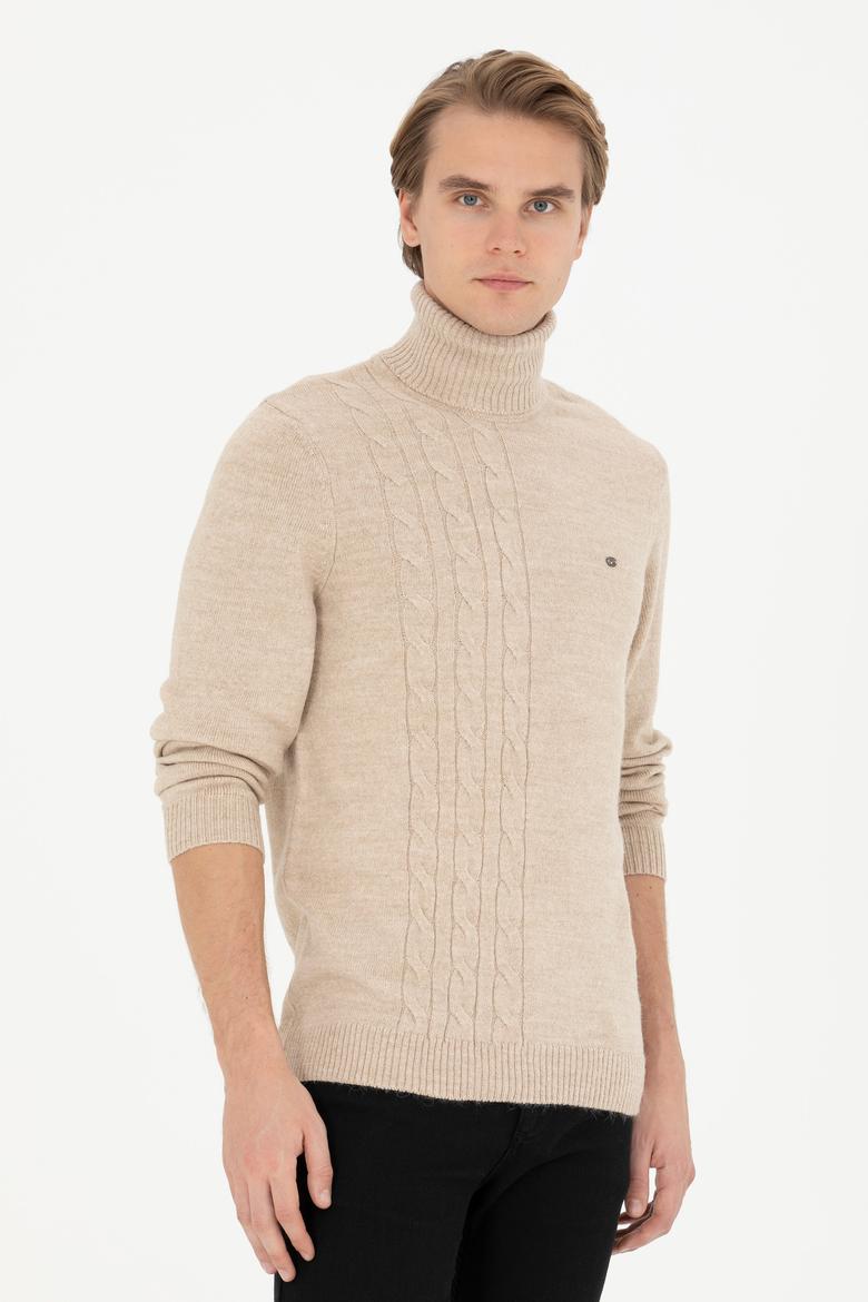 Erkek Taş Boğazlı Kazak - 50270982028