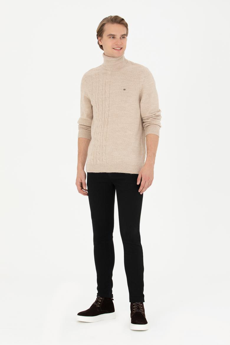 Erkek Taş Boğazlı Kazak - 50270982028