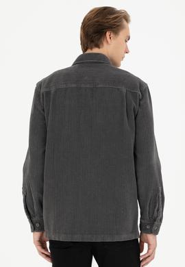 Erkek Antrasit Uzun Kollu Gömlek - 50272723016