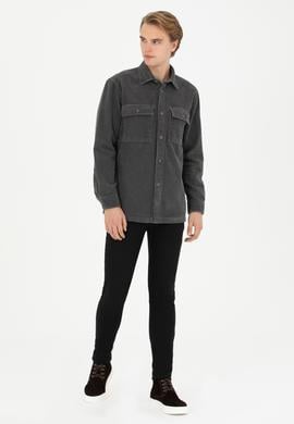 Erkek Antrasit Uzun Kollu Gömlek - 50272723016