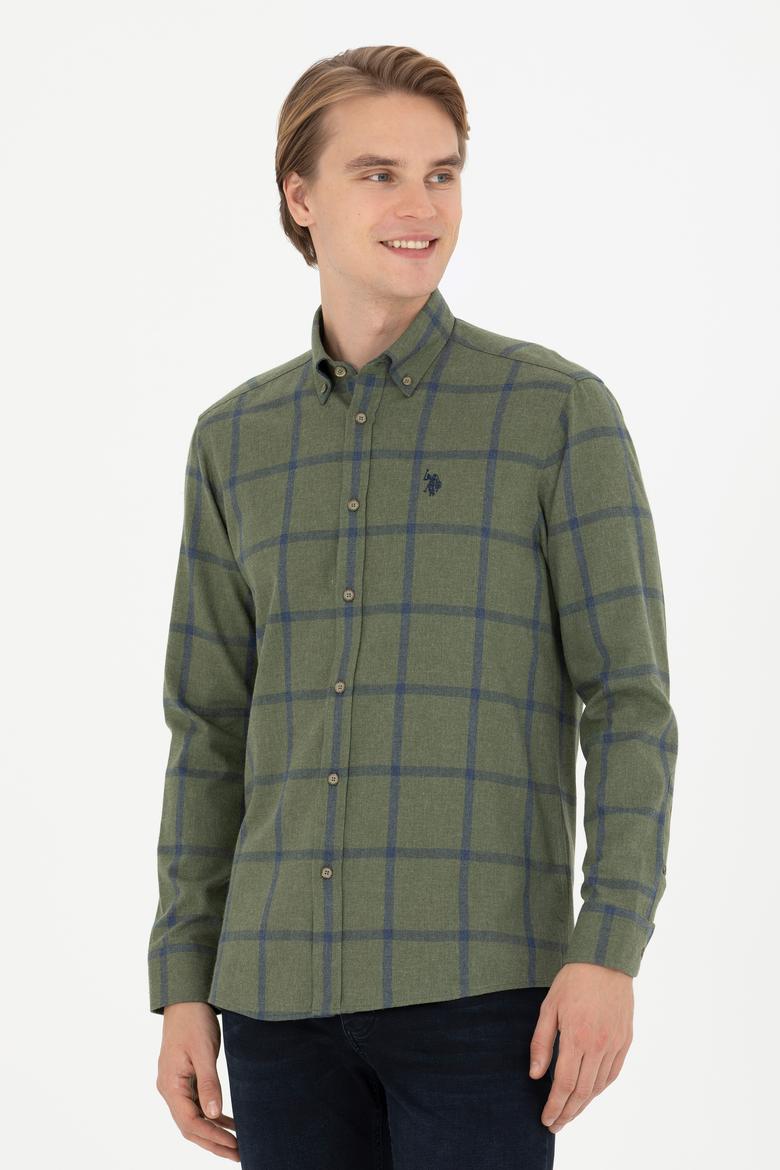 Erkek Haki Uzun Kollu Gömlek - 50279436010