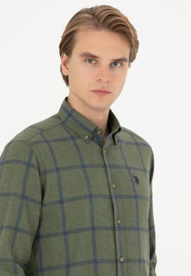 Erkek Haki Uzun Kollu Gömlek - 50279436010