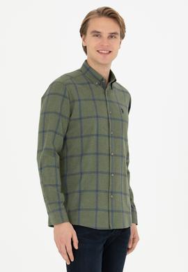 Erkek Haki Uzun Kollu Gömlek - 50279436010