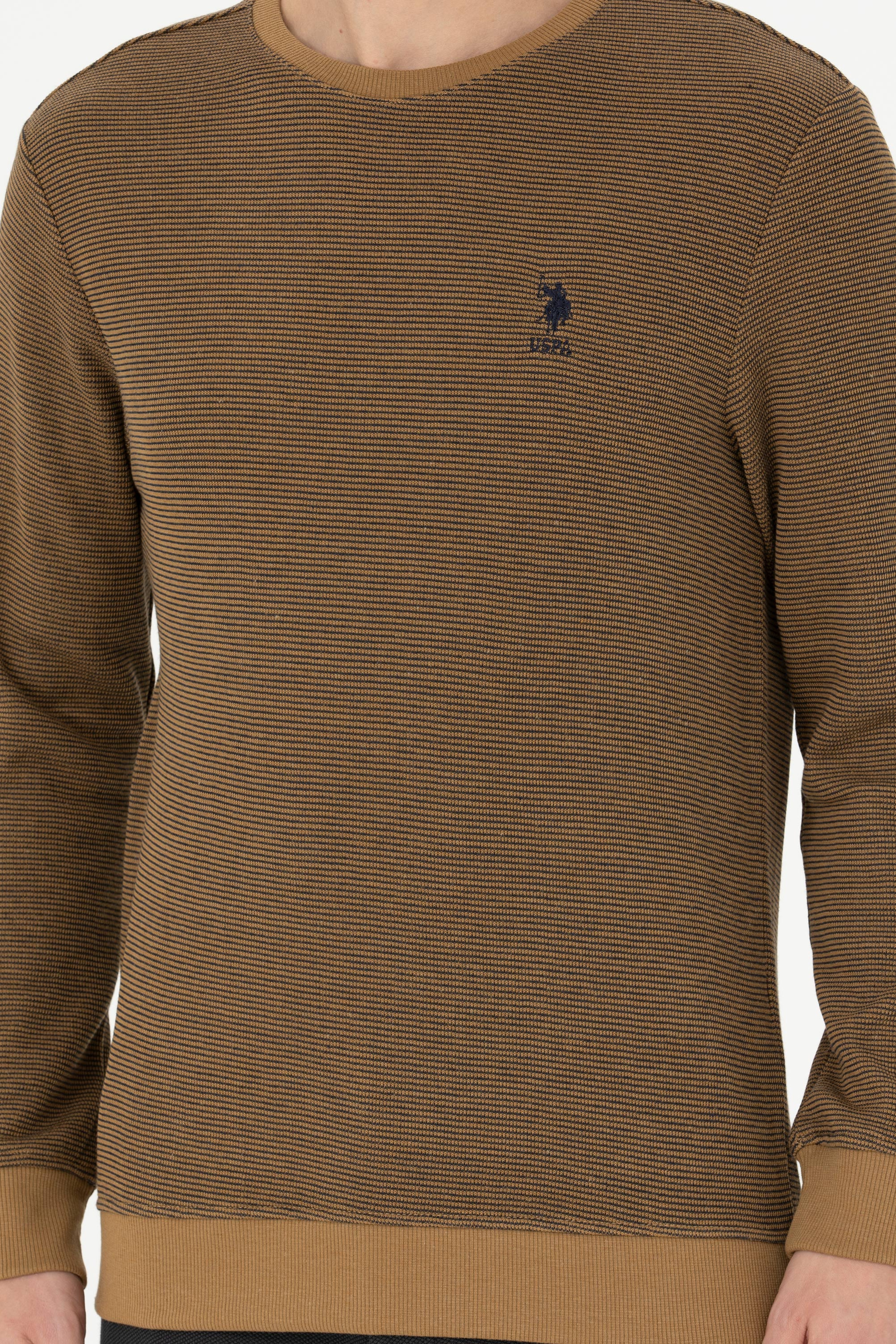 Erkek Açık Haki Sweatshirt - Image 6