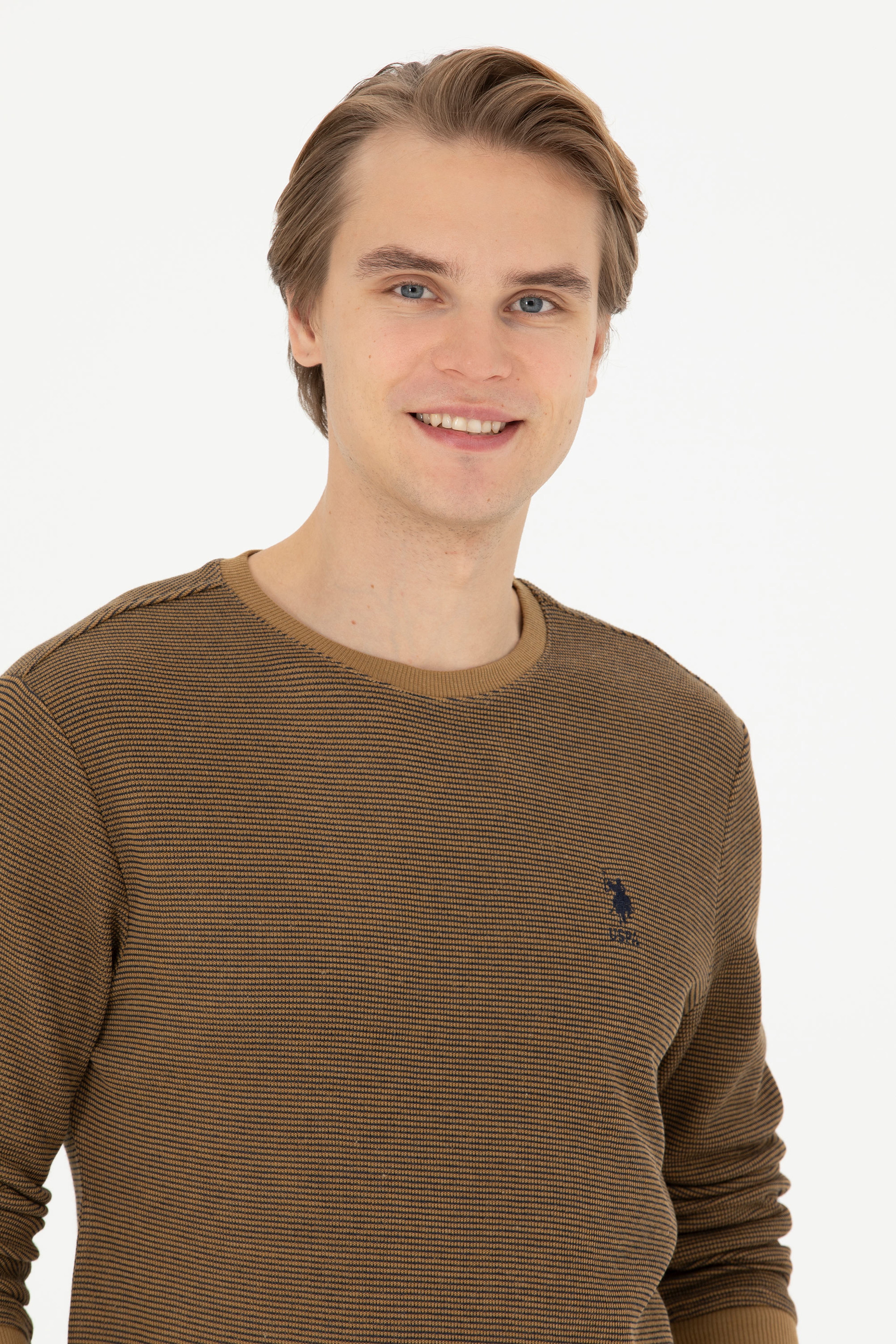 Erkek Açık Haki Sweatshirt - Image 2