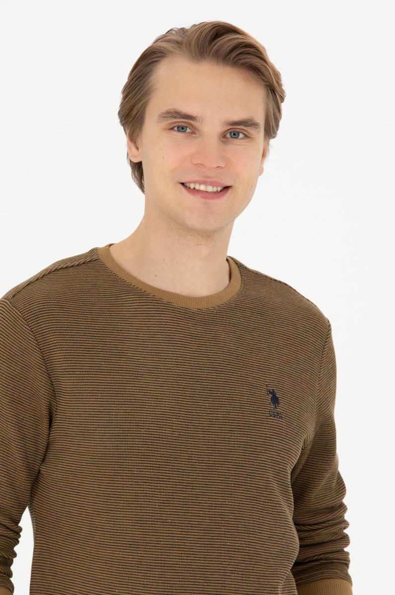 Erkek Açık Haki Sweatshirt