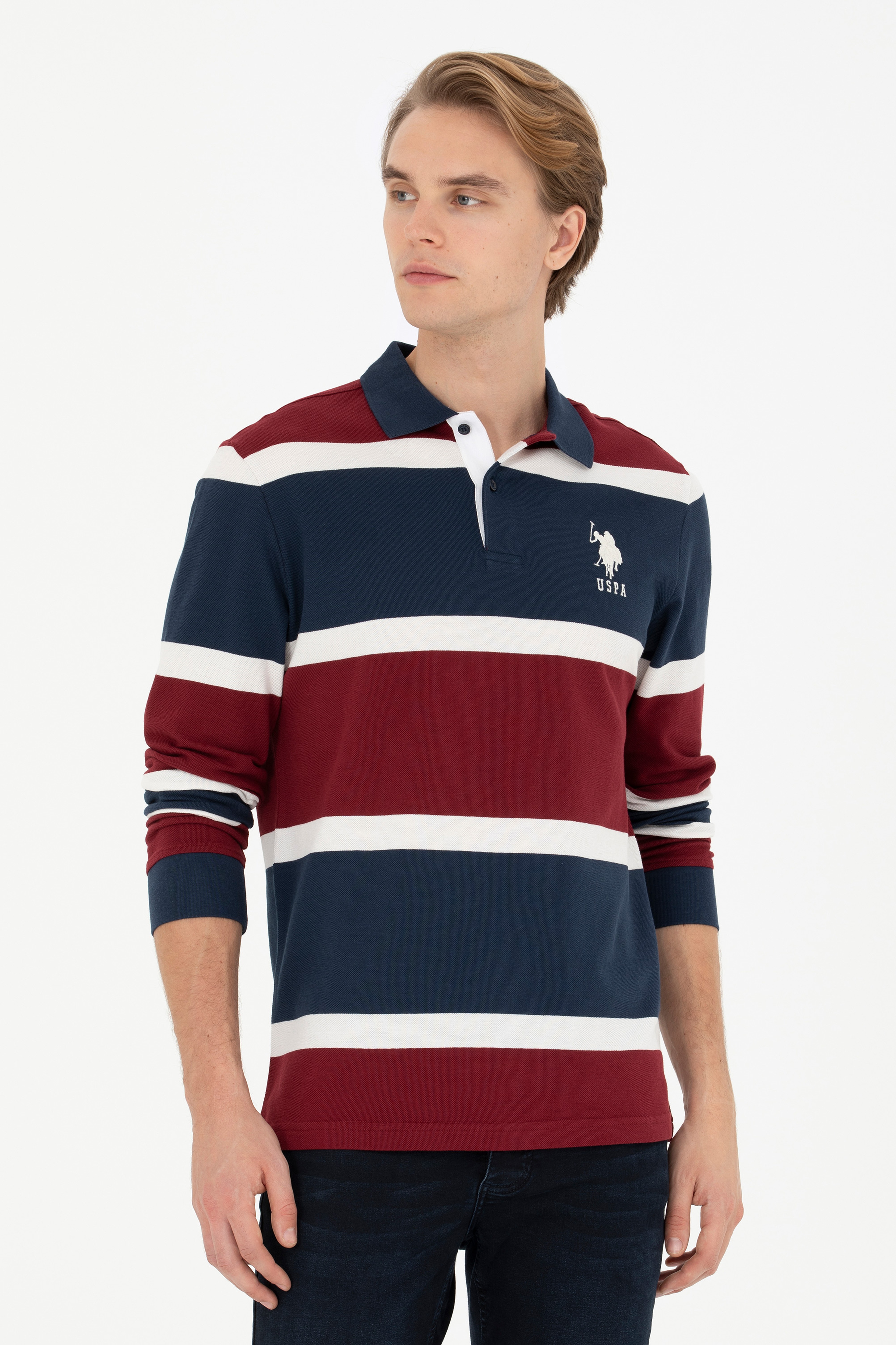 Erkek Bordo Sweatshirt - Image 1
