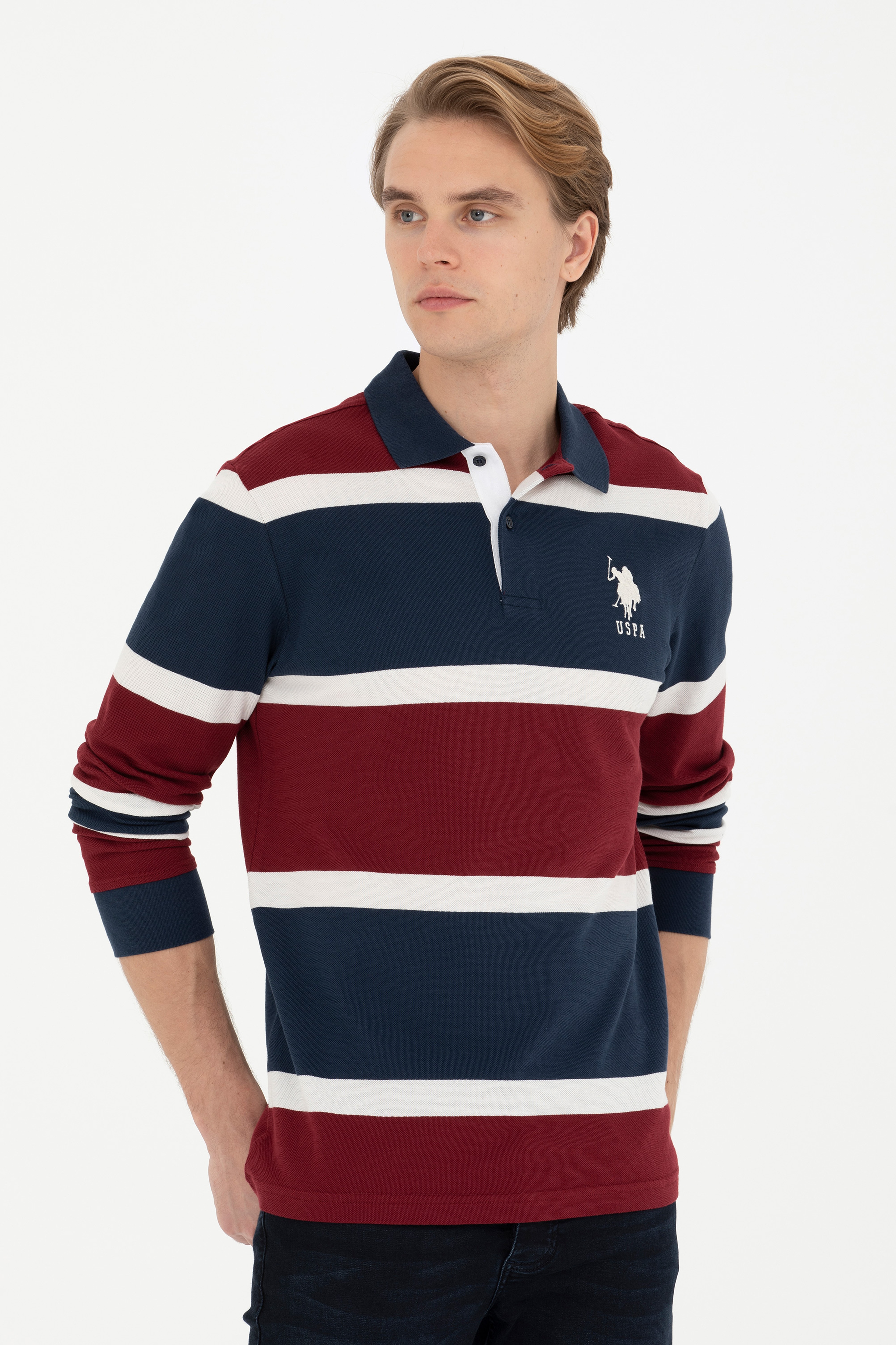 Erkek Bordo Sweatshirt