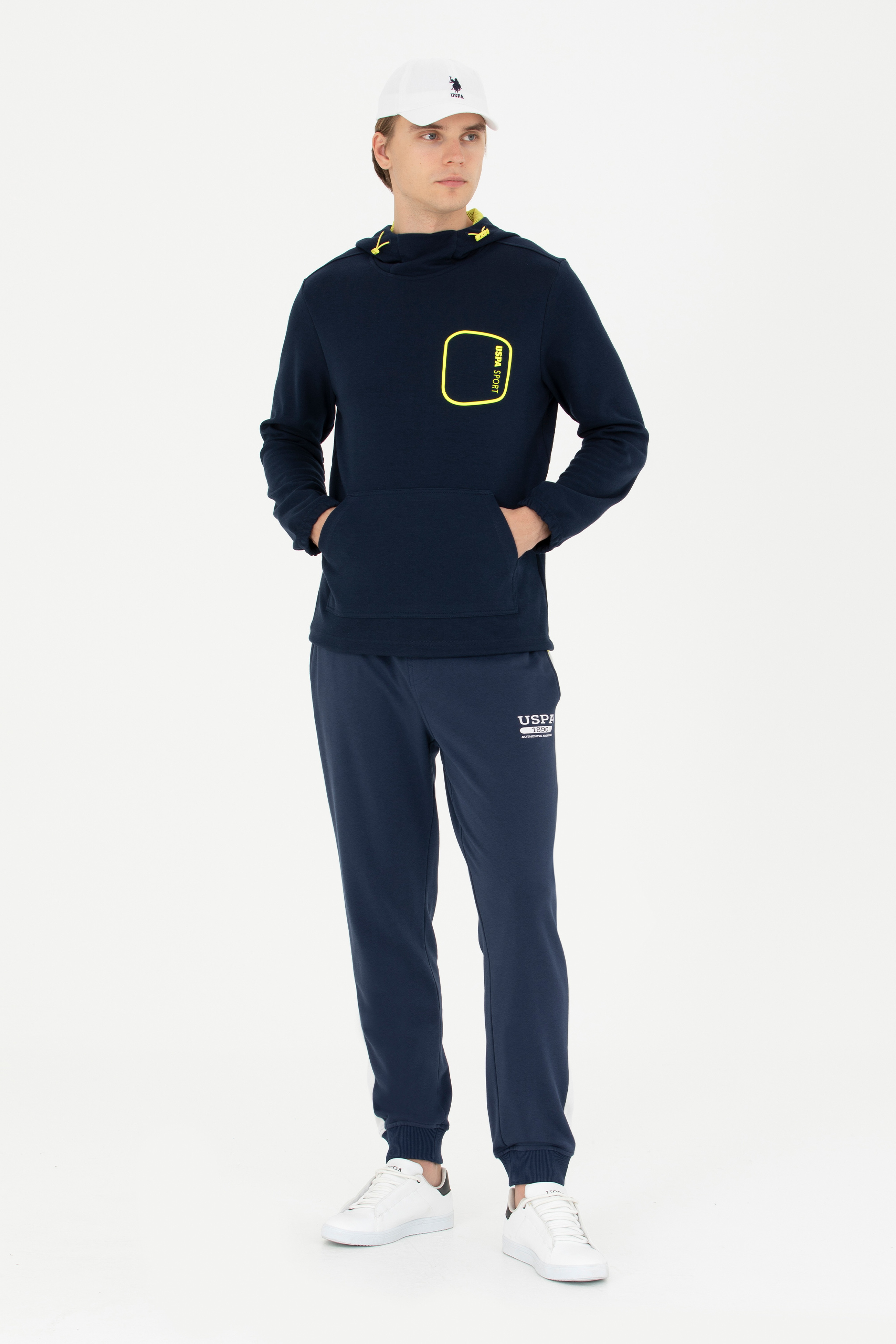 Erkek Lacivert Sweatshirt - Image 4