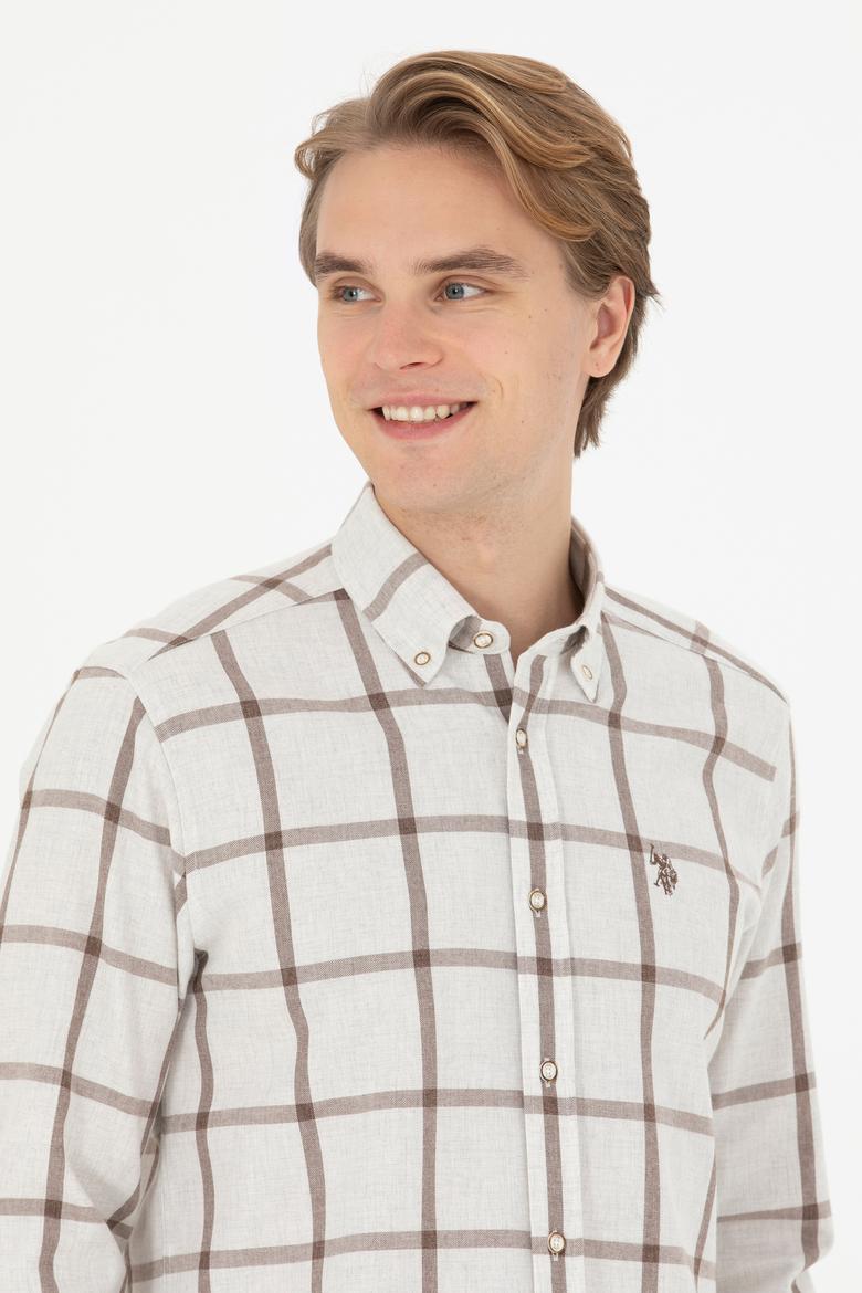 Erkek Taş Uzun Kollu Gömlek - 50279436036