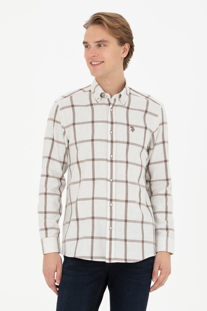 Erkek Taş Uzun Kollu Gömlek