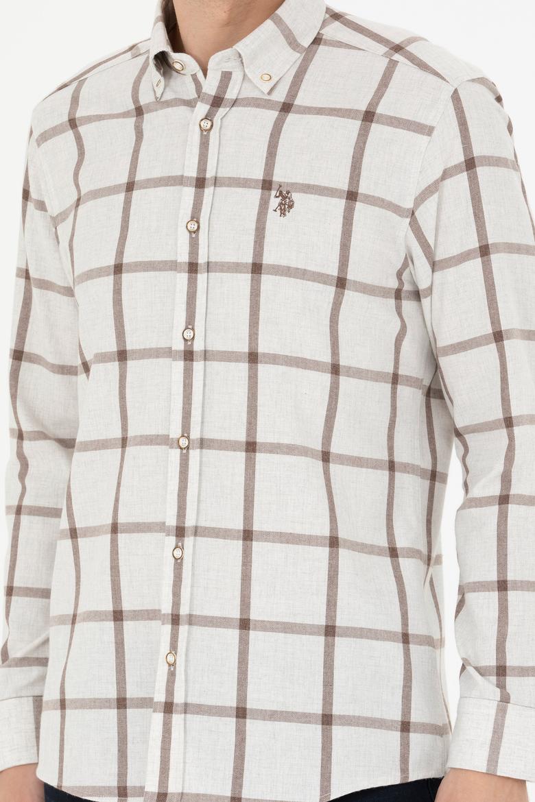 Erkek Taş Uzun Kollu Gömlek - 50279436036