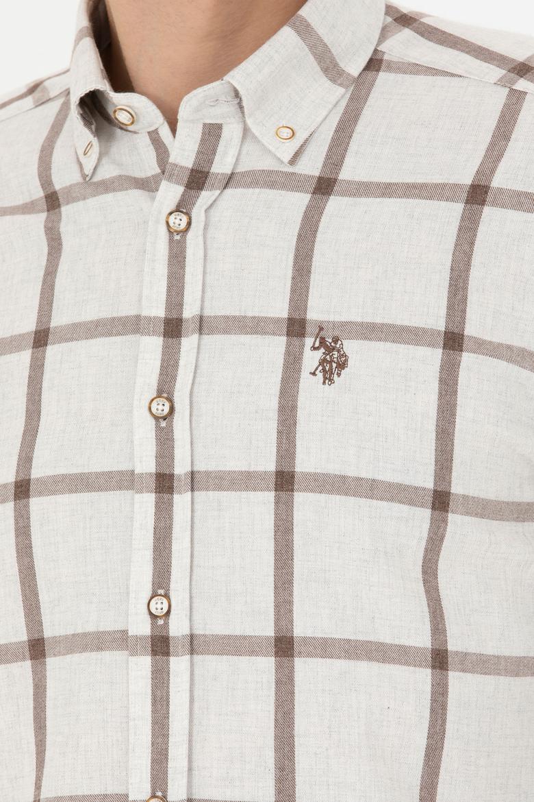 Erkek Taş Uzun Kollu Gömlek - 50279436036