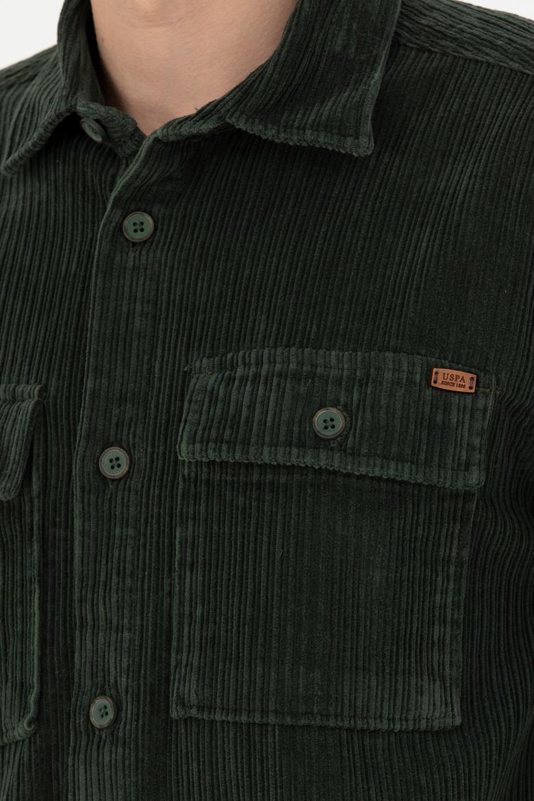 Erkek Yeşil Uzun Kollu Gömlek - 50272723019