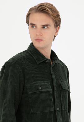 Erkek Yeşil Uzun Kollu Gömlek - 50272723019