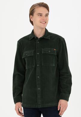 Erkek Yeşil Uzun Kollu Gömlek - 50272723019