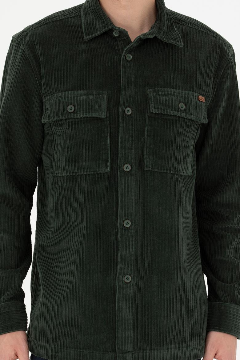 Erkek Yeşil Uzun Kollu Gömlek - 50272723019